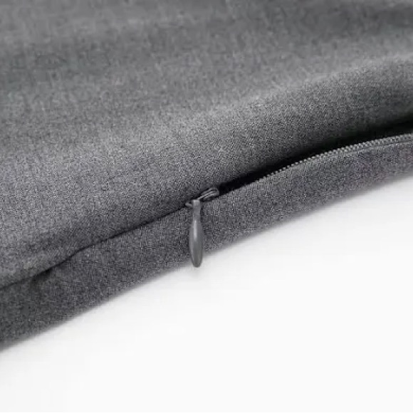 Zara Pleated Mini Skirt/Skort Grey - Picture 3 of 6